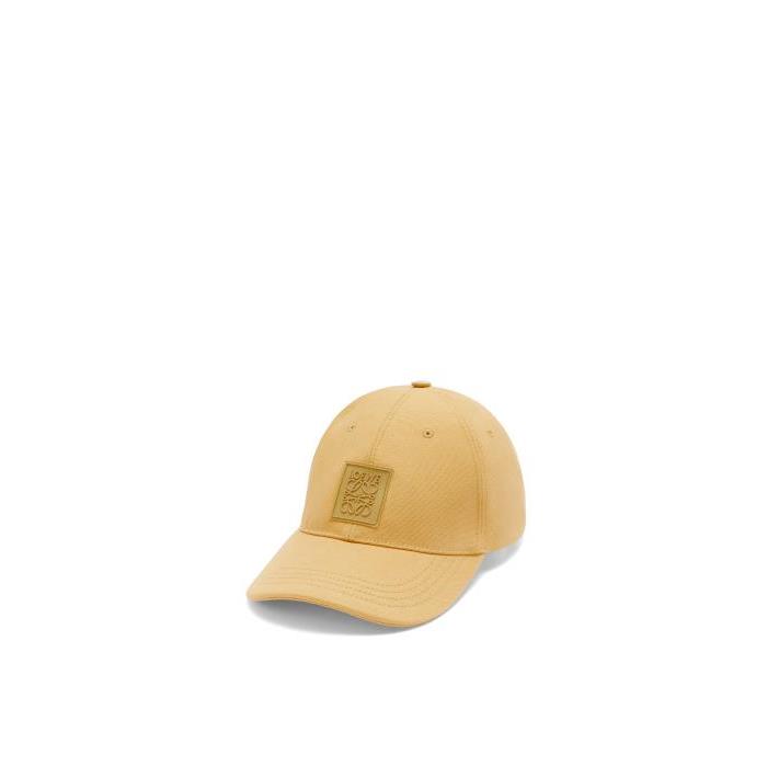 로에베 남성 모자 Patch cap in canvas Gold K820AA2X01-8130이끌라로에베