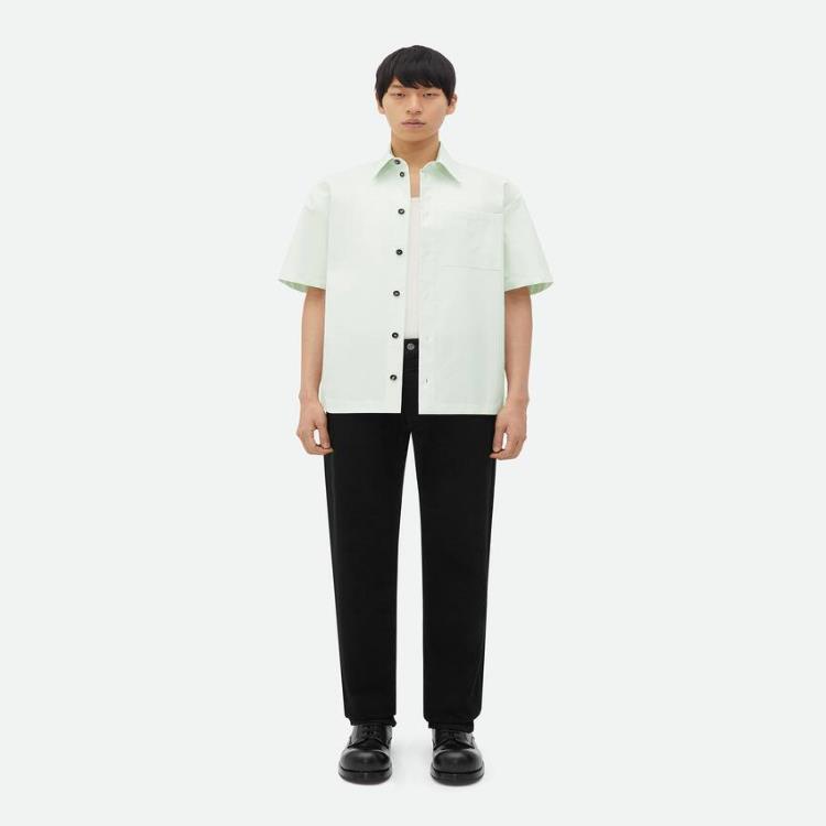 보테가베네타 남성 셔츠 Relaxed Fit Short Sleeved Cotton Shirt 744336V2BL03022이끌라보테가베네타