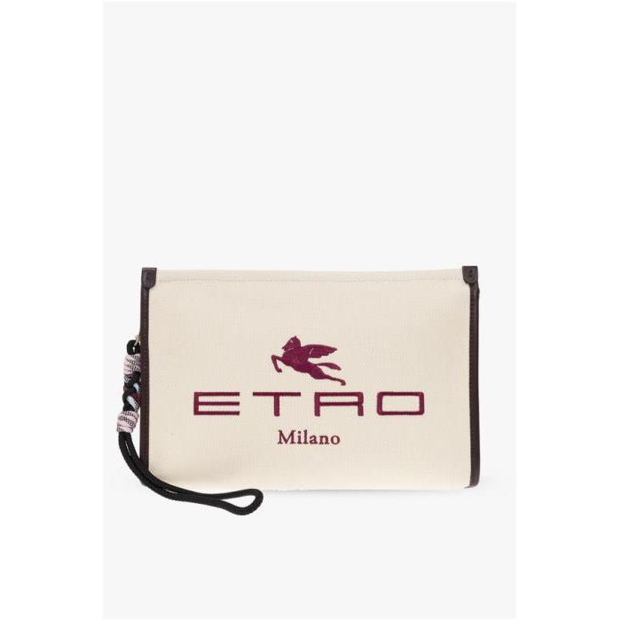 에트로 여성 클러치 미니백 Etro cream Handbag with logo P1H783 7090-800이끌라에트로