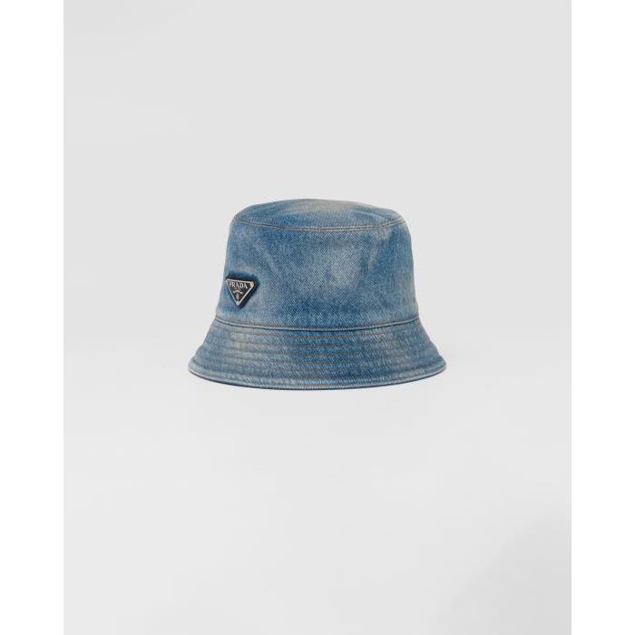 프라다 여성 모자 1HC137_12K1_F0V3N Denim bucket hat이끌라프라다