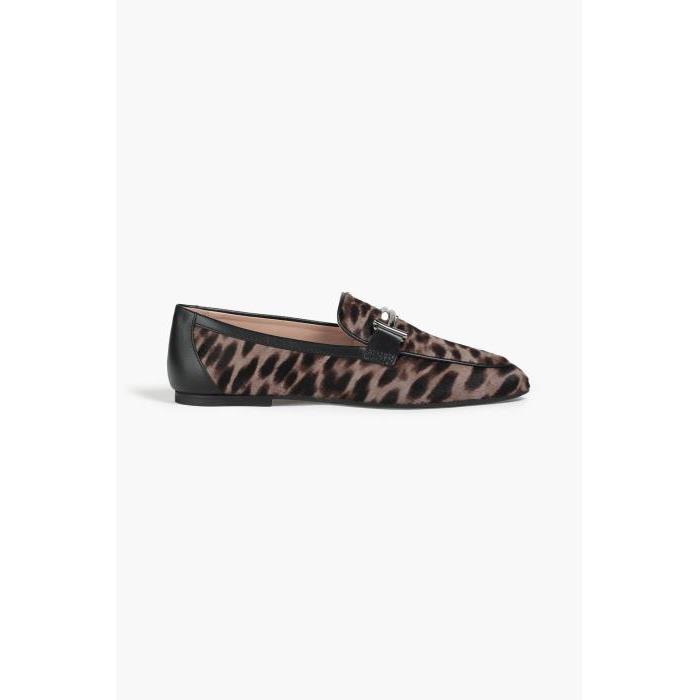 토즈 여성 로퍼 레이스업 Leopard print calf hair loafers 42247633207995185이끌라토즈