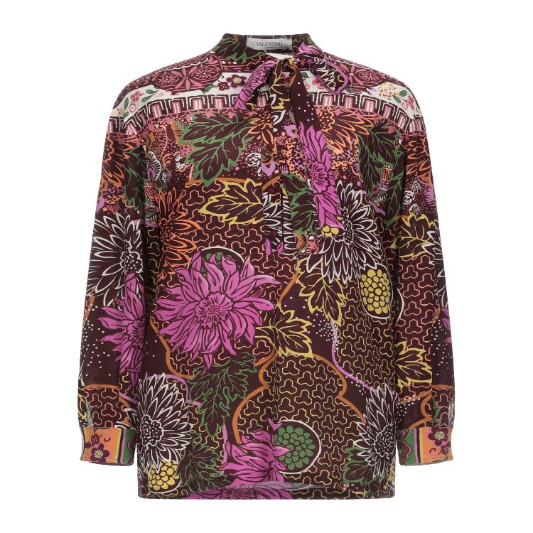 베르사체 여성 블라우스 셔츠 Floral shirts &amp; blouses SKU-270109998이끌라발렌티노
