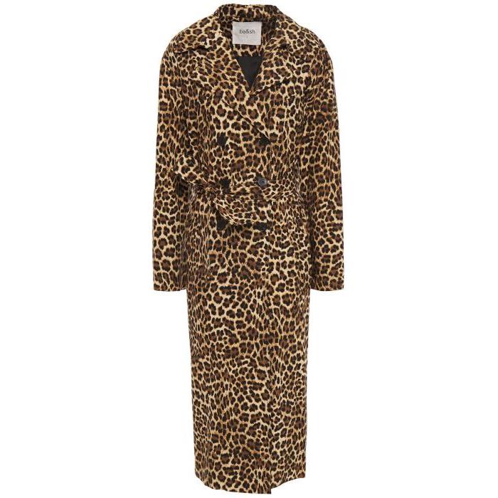 바앤쉬 여성 코트 Fauve leopard print cotton trench coat 6630340696354463이끌라바앤쉬