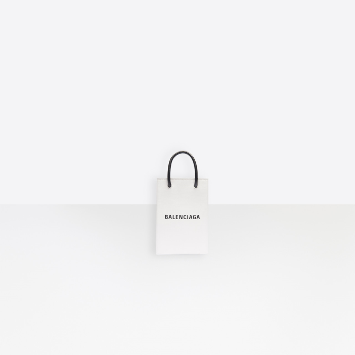발렌시아가 여성 디지털 액세서리 Mini Shopping Bag in White 5938260AI2N9000이끌라발렌시아가