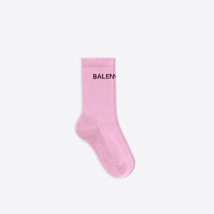 발렌시아가 여성 양말 Womens Balenciaga Tennis Socks in Pink 540615372B46960이끌라발렌시아가