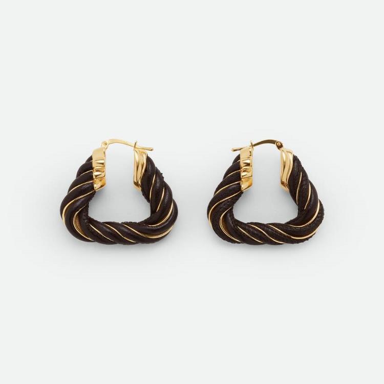 보테가베네타 여성 귀걸이 Twist Triangle Hoop Earrings 732157VAHUA2113이끌라보테가베네타