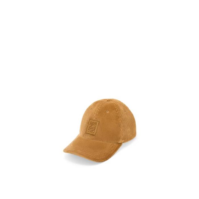 로에베 여성 모자 Patch cap in corduroy Desert K820358X22-2580이끌라로에베