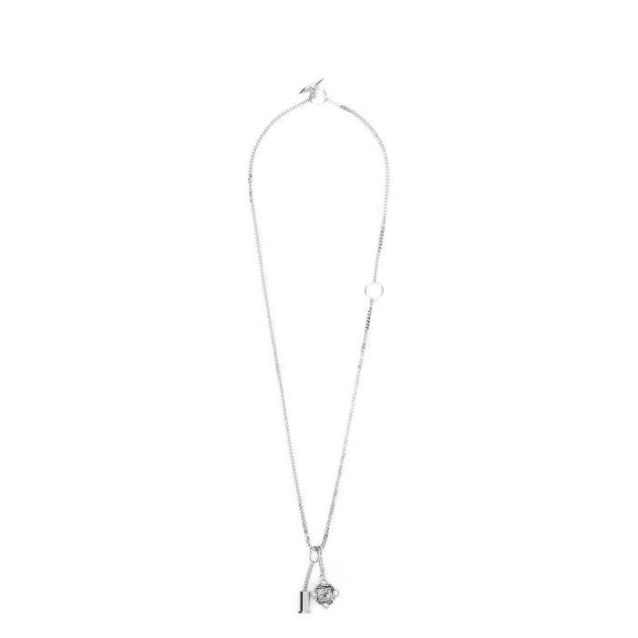로에베 여성 목걸이 Personalisation necklace in metal Palladium N691420X01-9230이끌라로에베