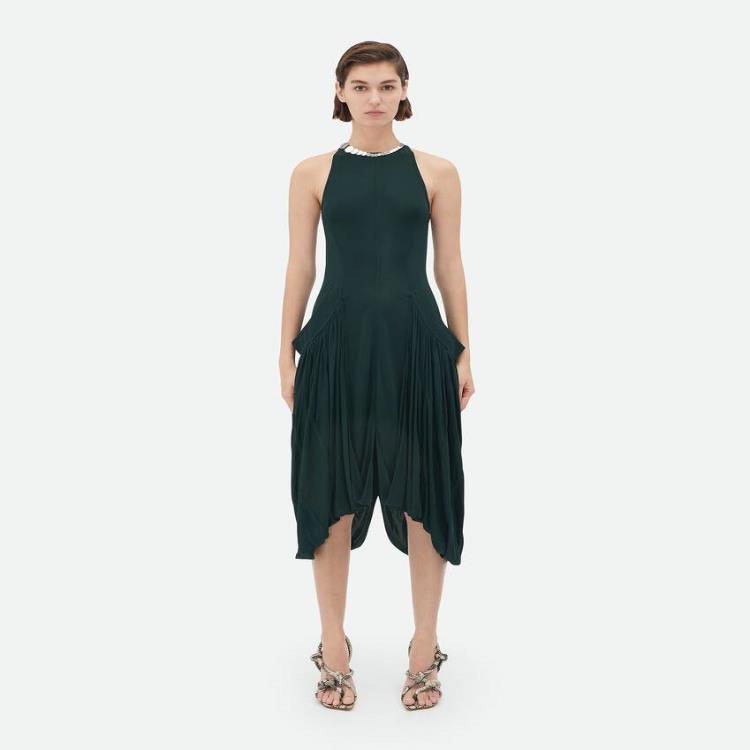 보테가베네타 여성 원피스 Light Viscose Asymmetric Midi Dress 745330VKUQ03413이끌라보테가베네타