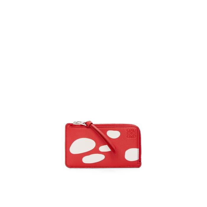 로에베 남성 카드지갑 Mushroom coin cardholder in classic calfskin Dark Red C643Z40X49-7320이끌라로에베