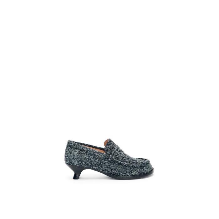 로에베 여성 로퍼 레이스업 Campo loafer in brushed suede Charcoal L814290X35-1720이끌라로에베