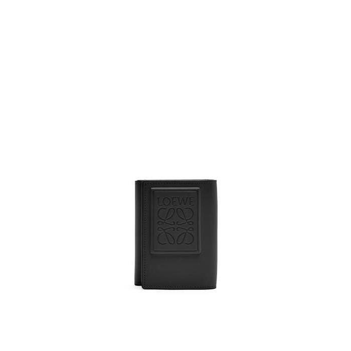 로에베 남성 반지갑 Trifold wallet in satin calfskin Black C565TR2X01-1100이끌라로에베