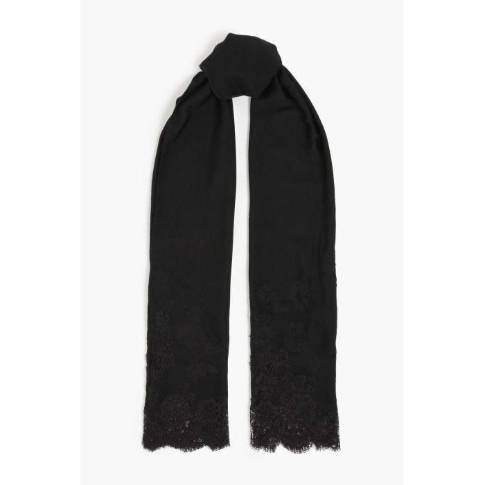 발렌티노 여성 스카프 숄 Lace trimmed modal, wool, silk&amp;cashmere blend scarf 1647597290336920이끌라발렌티노