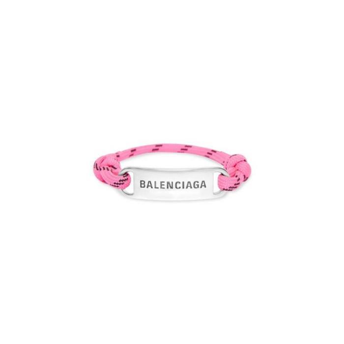발렌시아가 남성 팔찌 Womens Plate Bracelet in Fluo Pink 656418TVX4S5620이끌라발렌시아가