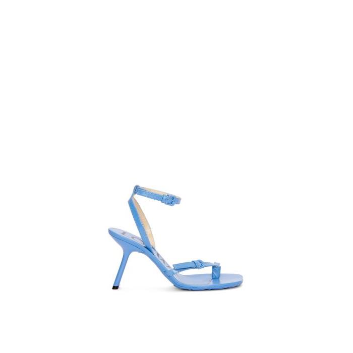 로에베 여성 샌들 슬리퍼 Petal stiletto sandal in lambskin Light Denim L616465X57-4774이끌라로에베
