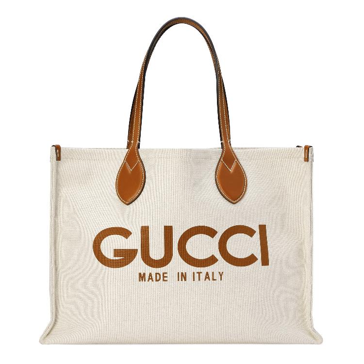 구찌 여성 토트백 탑핸들백 772176 FACUL 8451 Tote bag with Gucci print이끌라구찌