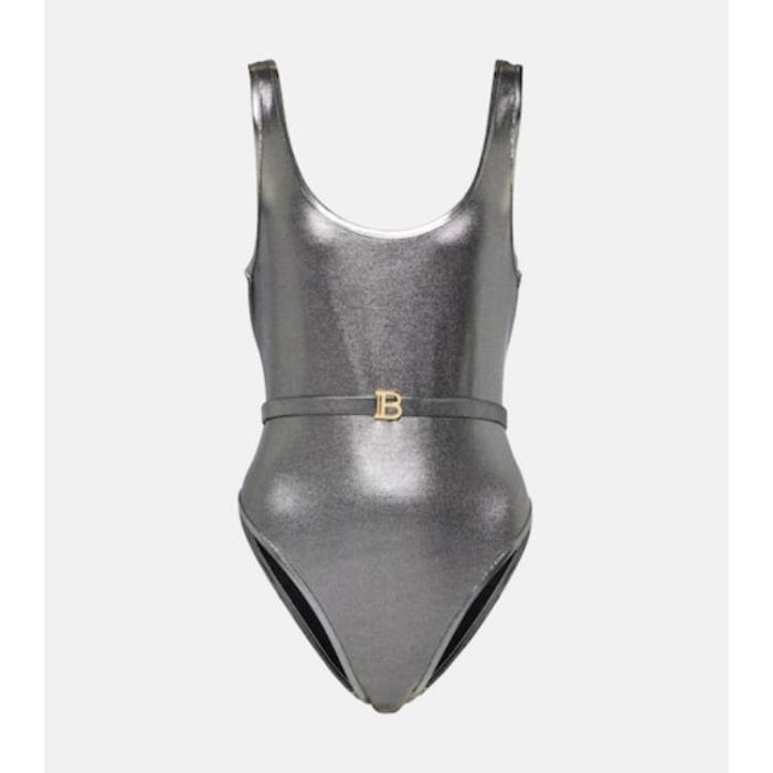 발망 여성 비치웨어 B belted metallic swimsuit P00916173이끌라발망
