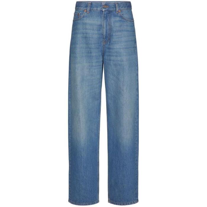발렌티노 여성 바지 데님 Blue Wide leg Denim Jeans 19182245_BDD14V7MT이끌라발렌티노