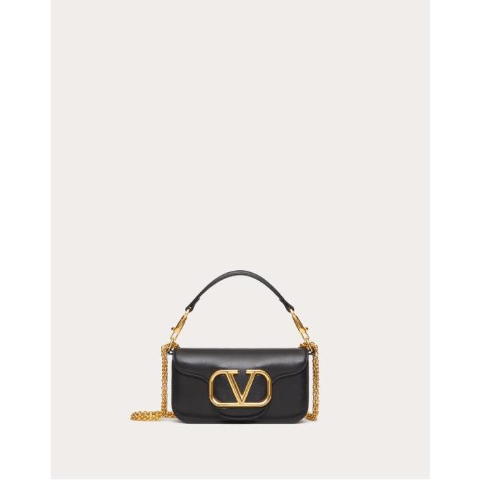발렌티노 여성 숄더백 크로스백 Loco Small Shoulder Bag In Calfskin for Woman in Black | Valentino GB WB0K53ZXL_0NO이끌라발렌티노