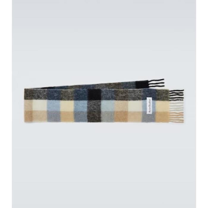 아크네스튜디오 남성 스카프 숄 Checked wool blend scarf P00882224이끌라아크네 스튜디오