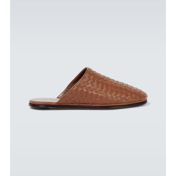 보테가베네타 남성 샌들 슬리퍼 Intrecciato leather slippers P00830093이끌라보테가베네타