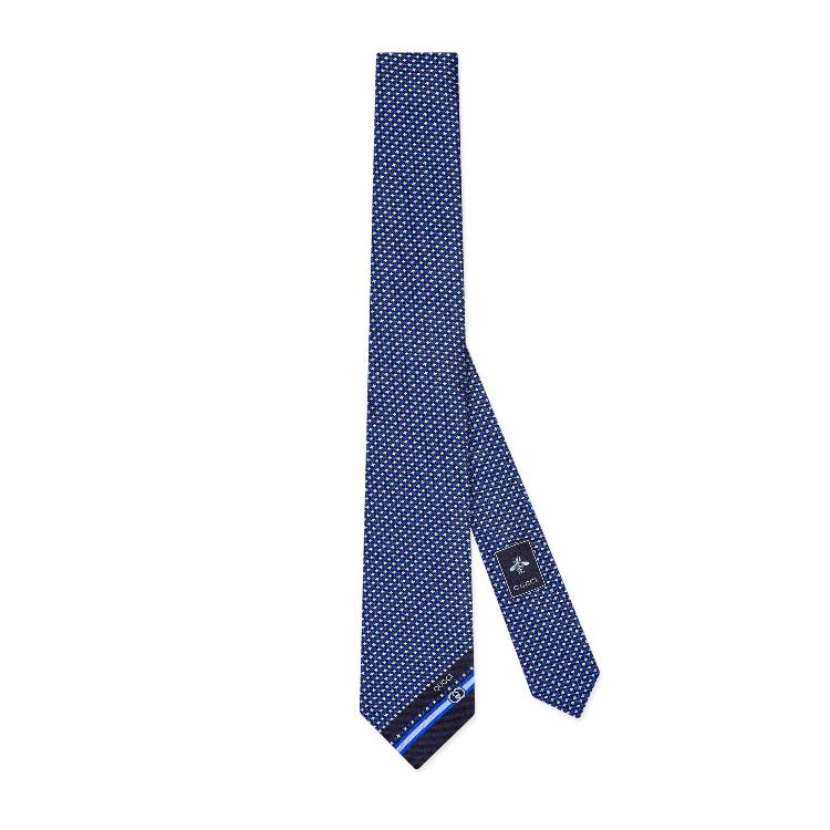구찌 남성 스카프 숄 714694 4EAAW 4069 Silk tie with Interlocking G detail이끌라구찌