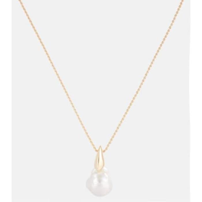 보테가베네타 여성 목걸이 Baroque pearl 18kt gold plated sterling silver necklace P00908499이끌라보테가베네타