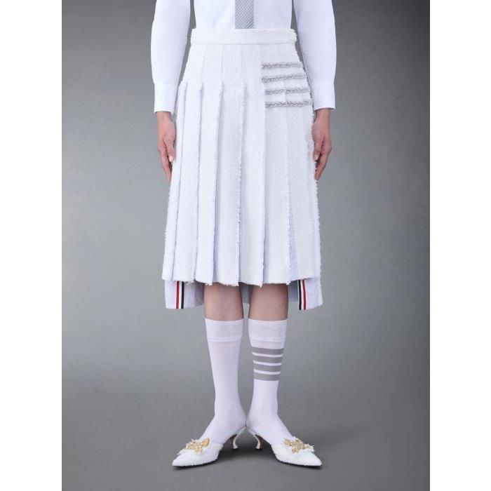 톰브라운 여성 스커트 FGC441E-E0900-100 4 Bar tweed pleated skirt이끌라톰브라운