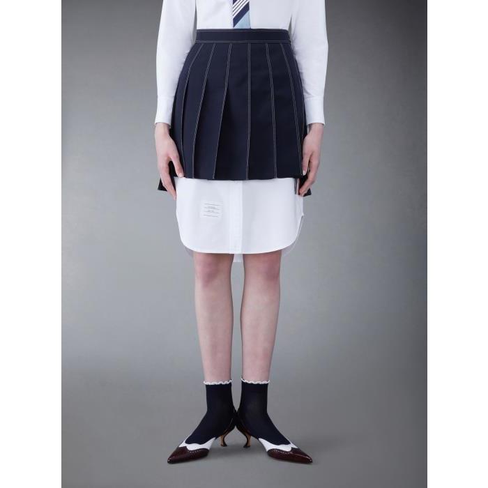 톰브라운 여성 스커트 FGC402N-00473-415 Fresco Mini Pleated Skirt이끌라톰브라운