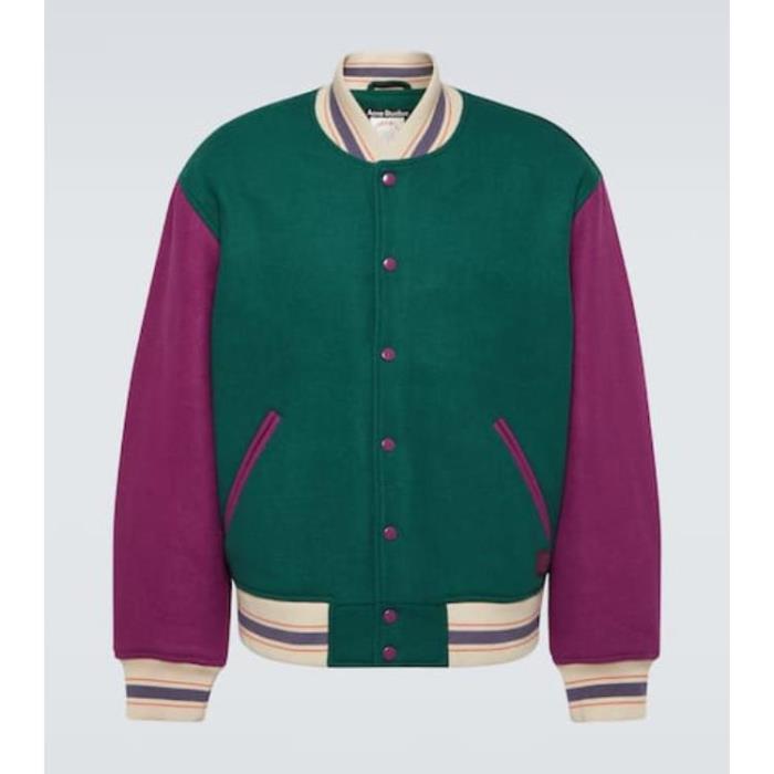 아크네스튜디오 남성 자켓 블레이저 Colorblocked wool blend varsity jacket P00880757이끌라아크네 스튜디오