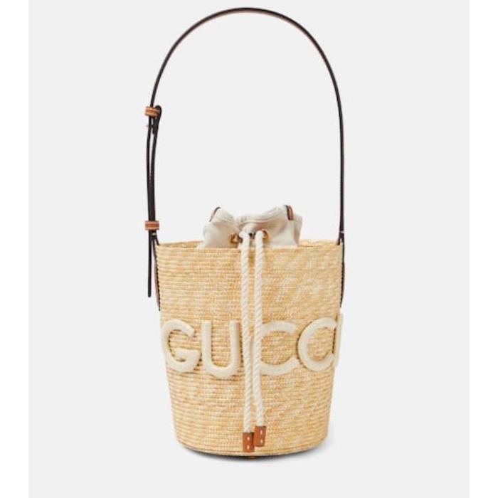구찌 여성 숄더백 크로스백 Gucci Summer Small leather trimmed bucket bag P00938384이끌라구찌