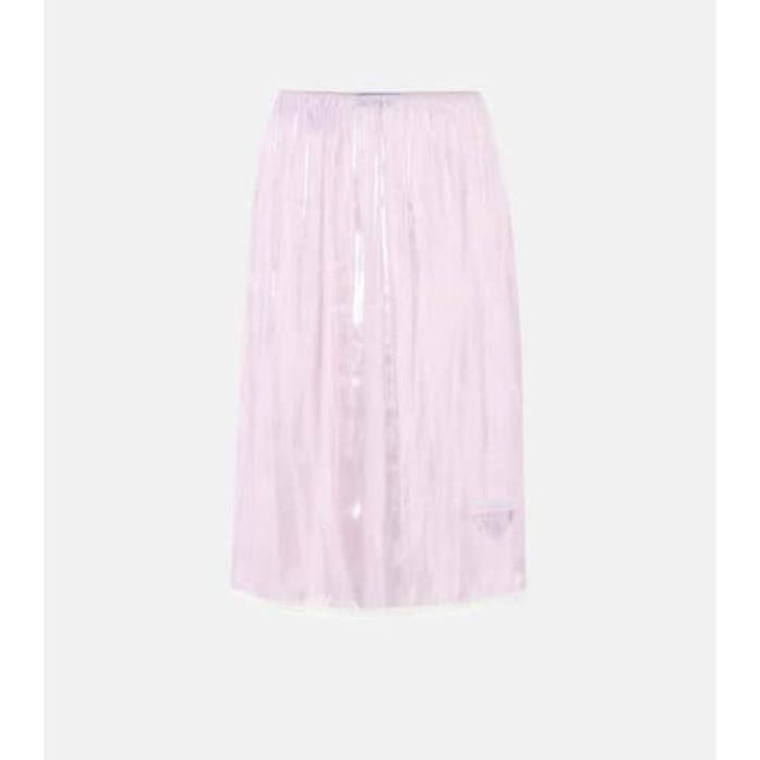 프라다 여성 스커트 Lace trimmed silk charmeuse skirt P00366311이끌라프라다