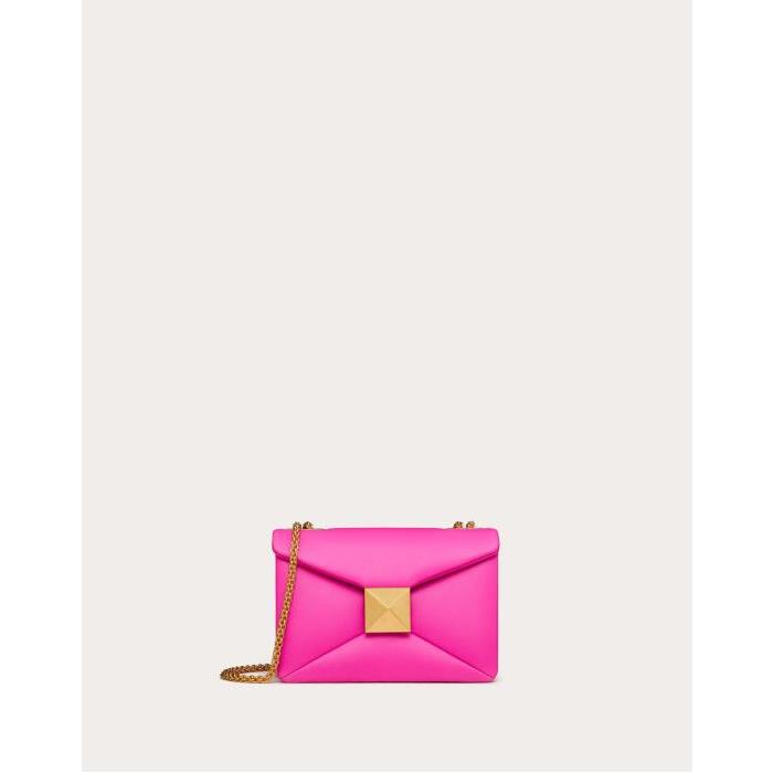 발렌티노 여성 숄더백 크로스백 One Stud Nappa Bag With Chain for Woman in Pink Pp | Valentino GB WB0K21HHX_UWT이끌라발렌티노