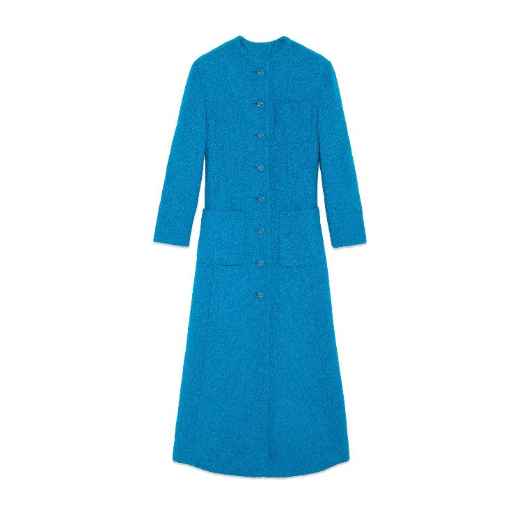 구찌 여성 코트 759611 ZAN3S 4371 Boucl wool coat with embroidery이끌라구찌