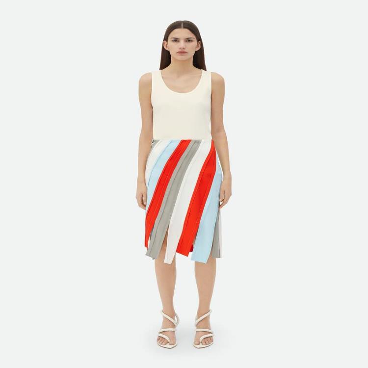 보테가베네타 여성 스커트 Fluid Viscose Stripe Skirt 786874V3Z101364이끌라보테가베네타