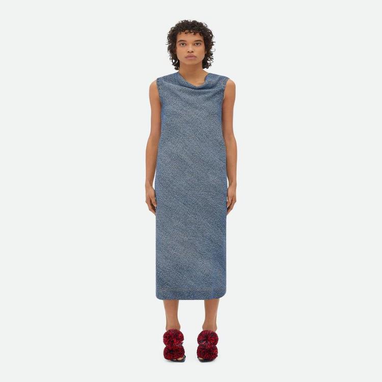 보테가베네타 여성 원피스 Printed Denim Viscose Dress 771751V3P304096이끌라보테가베네타