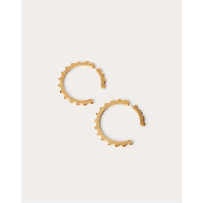 발렌티노 여성 귀걸이 Rockstud Metal Earrings for Woman in Gold | Valentino GB WJ0S68MET_CS4이끌라발렌티노