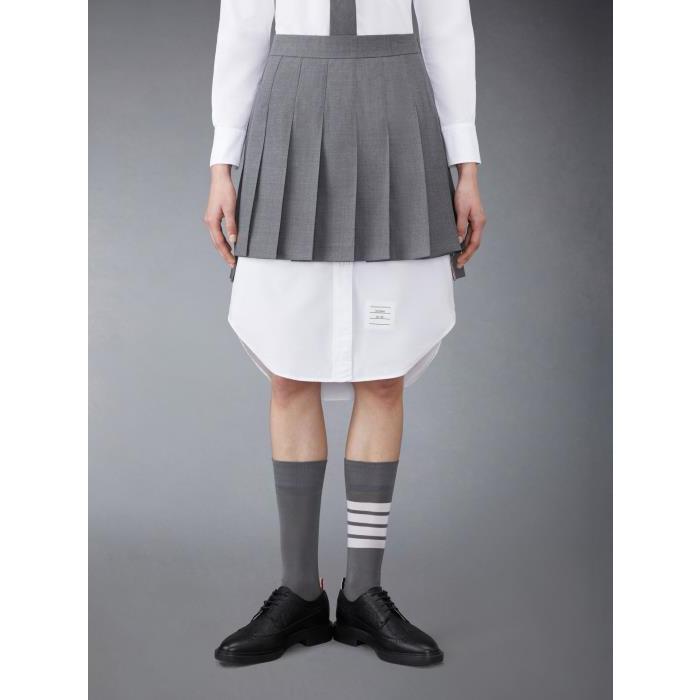 톰브라운 여성 스커트 FGC402V-00626-035 Twill Pleated Mini Skirt이끌라톰브라운