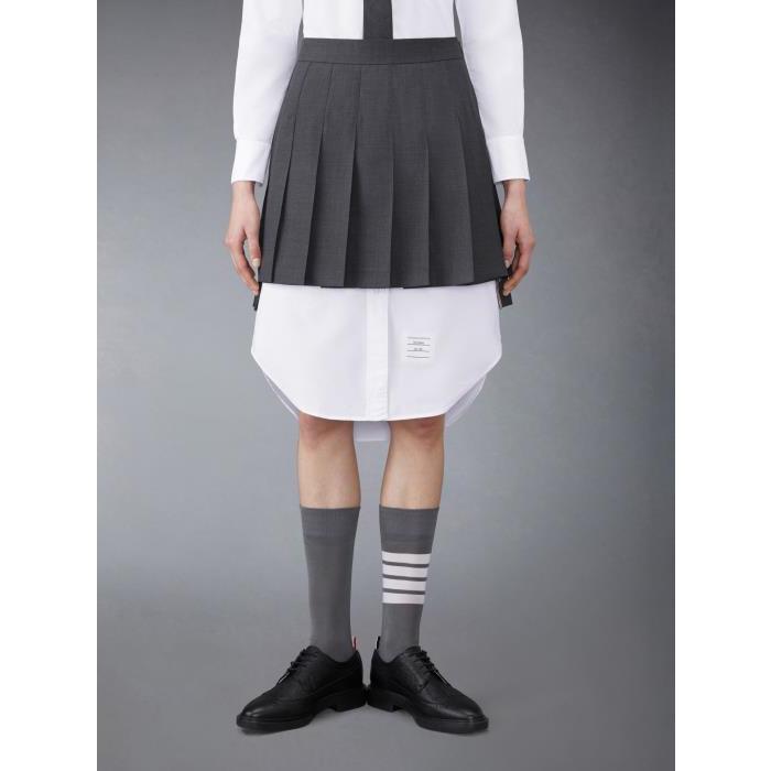 톰브라운 여성 스커트 FGC402V-00626-025 Twill Pleated Mini Skirt이끌라톰브라운