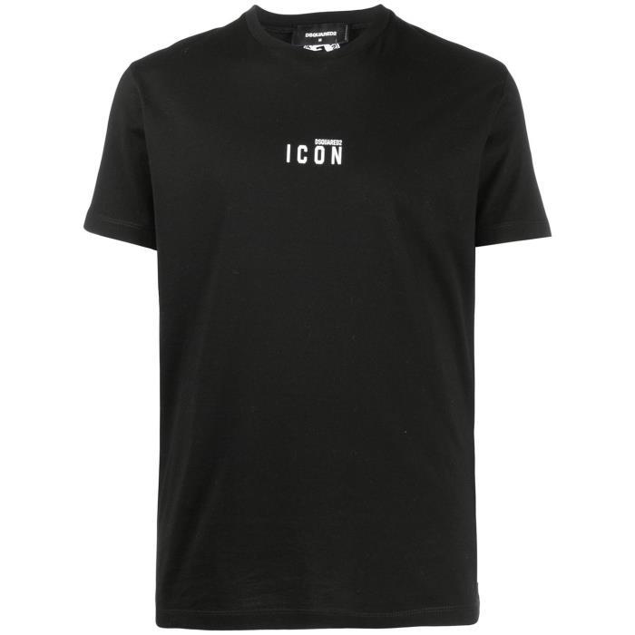 디스퀘어드 남성 티셔츠 맨투맨 Black Logo Print T shirt 16136212_S79GC0010S23009이끌라기본브랜드