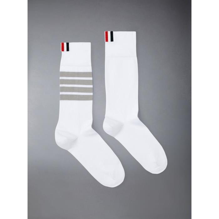 톰브라운 여성 양말 FAS020D-01690-100 4 bar stripe mid calf socks이끌라톰브라운